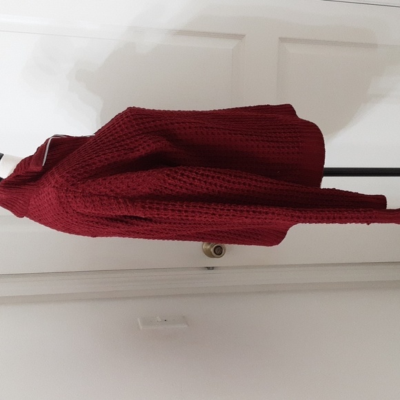 No Boundaries Size Juniors XXL (19) Burgundy 1/4 Pullover Sweater, Exc Used Cond - Picture 5 of 11